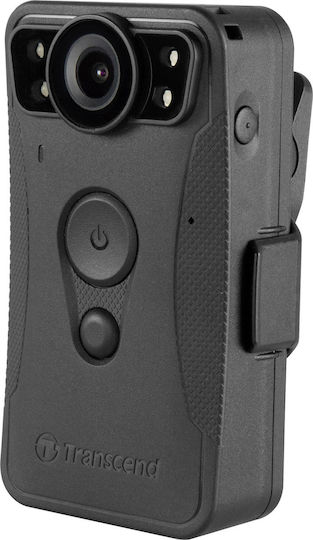 Transcend DrivePro Body 30 64GB Action Camera Full HD (1080p) και Wi-Fi Μαύρη