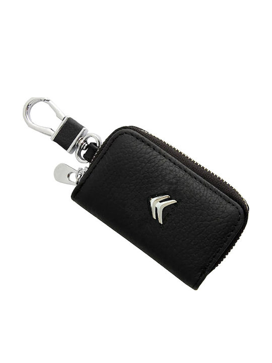 Auto Gs Leather Black Citroen Wallet Keychain Auto Gs Leather Black Citroen Wallet Keychain