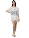 Doca Women's Mini Caftan Beachwear White