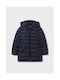 Mayoral Kids Parka Long Hooded Navy Blue