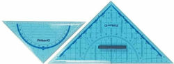 Pelikan Geometrisches Dreieck Kunststoff Durchsichtig Hellblau Pelikan Geometrisches Dreieck Kunststoff Durchsichtig Hellblau