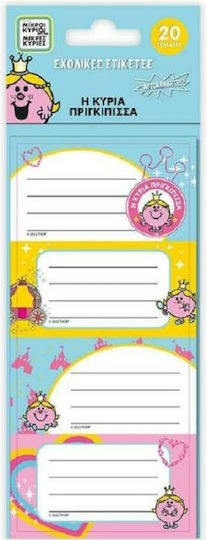 CHartini Poli Notebook Labels Princess 20pcs