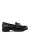 Sagiakos Leather Women's Moccasins in Black Color