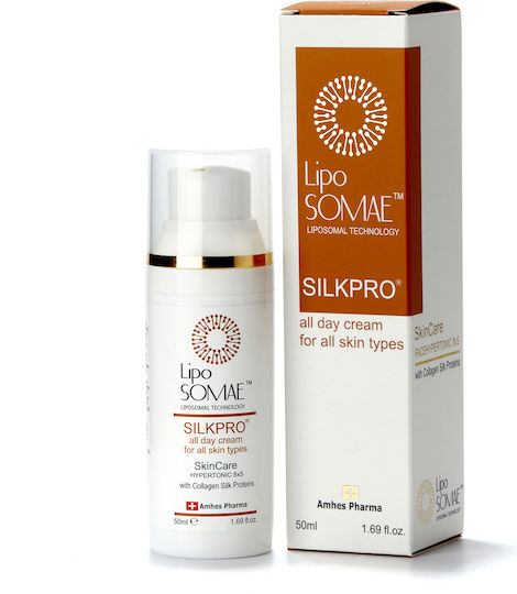 Lipo Somae Silkpro 24ωρη Ενυδατική Κρέμα Προσώπου Ημέρας με Κολλαγόνο 50ml