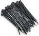 Com Cable Ties Plastic 200mmx2.5mm In Black Colour 100 Pieces 05.304