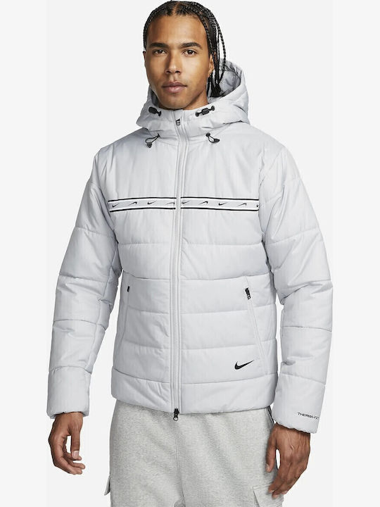 Nike Therma-Fit Зимен Мъжко Яке Puffer Сиво