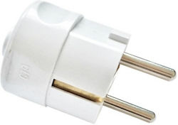 HGI Male Schuko Plug White HGI Male Schuko Plug White