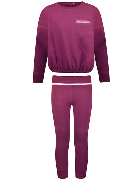 Energiers Kids Set with Leggings Winter 2pcs Purple