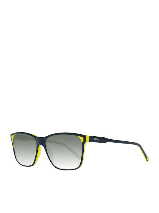 Sting Herren Sonnenbrille mit Schwarz Kunststof...