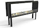 Thermozel 130 97.1734 Boden Bioethanol Kamine Innenbereich Schwarz 132x35x79.5cm