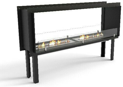Thermozel 130 97.1734 Boden Bioethanol Kamine Innenbereich Schwarz 132x35x79.5cm