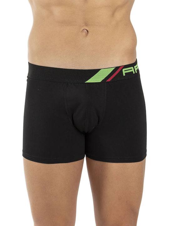 Apple Boxer Ανδρικό Μποξεράκι Μαύρο / Lime