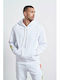 Sweatshirt with Hood White