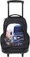 Lyc Sac One Rock 'n' Roll School Bag Trolley Elementary, Elementary 4x4 + Cassette Gift with Water Bottle Holder
