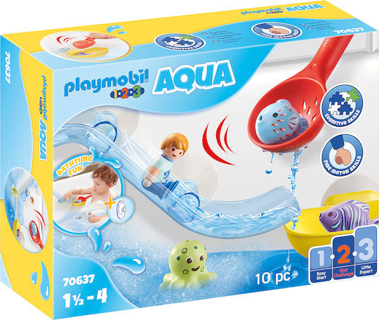 Playmobil 123 Water Slide with Sea Animals for years old