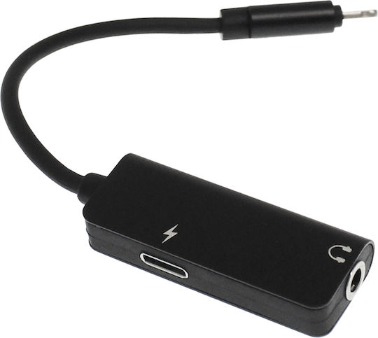 Awei 888087 Converter Lightning male to 3.5mm / Lightning female 1pcs