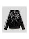 Guess Kids Casual Jacket short Hooded Black