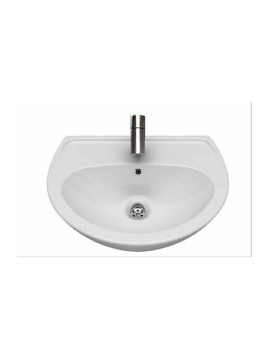 Turavit Wall Mounted Wall-mounted Sink Ceramic 40x50x18cm White