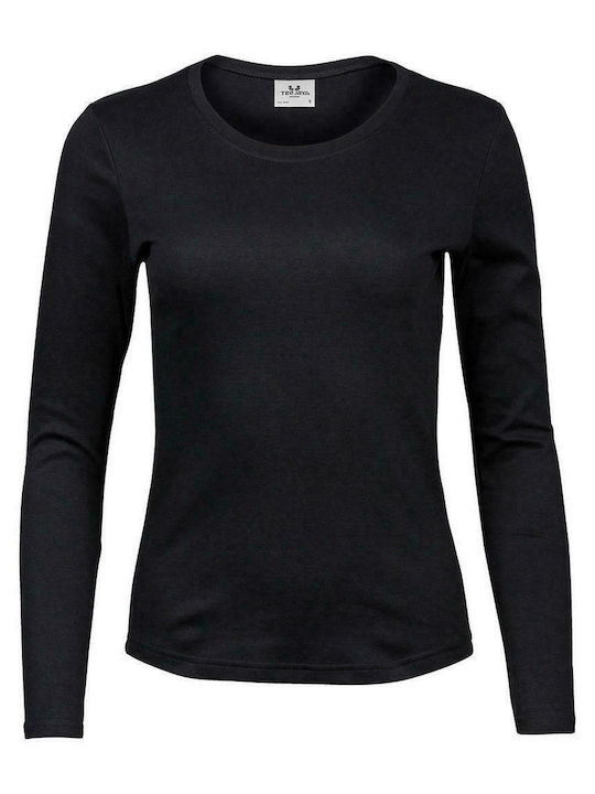 Ross Jays Femei Bluza Promotională Mânecă Lungă în Negru Culore