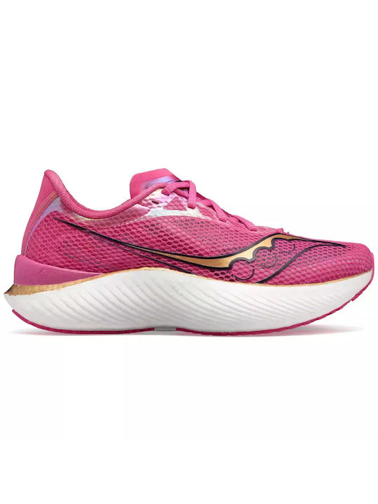 Saucony Endorphin Pro 3 Γυναικεία Αθλητικά Παπούτσια Running Ροζ