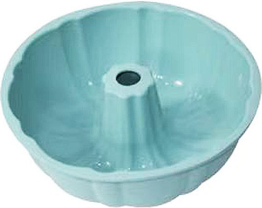 Spring No Coating Silicone Cake Baking Pan Blue 25x25x8.8cm
