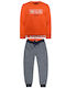 Energiers Kids Sweatpants Set Orange 2pcs Wild Adventure