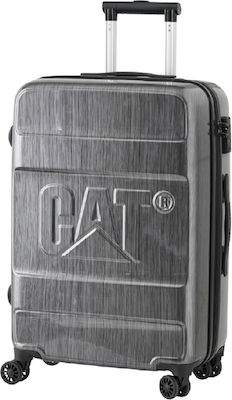 CAT Nested Medium Travel Suitcase Hard Gray with 4 Wheels Height 65cm