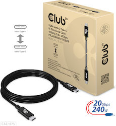 Club3D USB 4 Video USB-C male - USB-C 240W 2m (CAC-1575) Club3D USB 4 Video USB-C male - USB-C 240W 2m (CAC-1575)