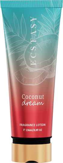 Ecstasy Perfumes Coconut Dream Ενυδατική Κρέμα Σώματος με Άρωμα Καρύδα για Όλες τις Επιδερμίδες 236ml