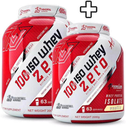 Immortal Nutrition 100% Iso Whey Zero Whey Protein with Vanilla Flavor 2x2kg