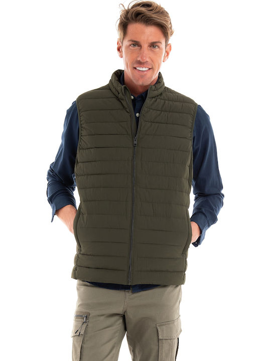 Jack & Jones Αμάνικο Μπουφάν Puffer Χακί