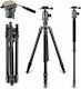 Neewer Neewer Photography & Video Monopod Made of Carbon Fiber with Simple Sole with Hydraulic Head and 12kg Maximum Load