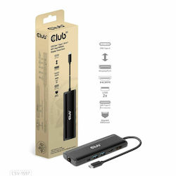 Club3D USB-C Dockingstation mit HDMI/DisplayPort 4K PD Ethernet (CSV-1597) Club3D USB-C Dockingstation mit HDMI/DisplayPort 4K PD Ethernet (CSV-1597)