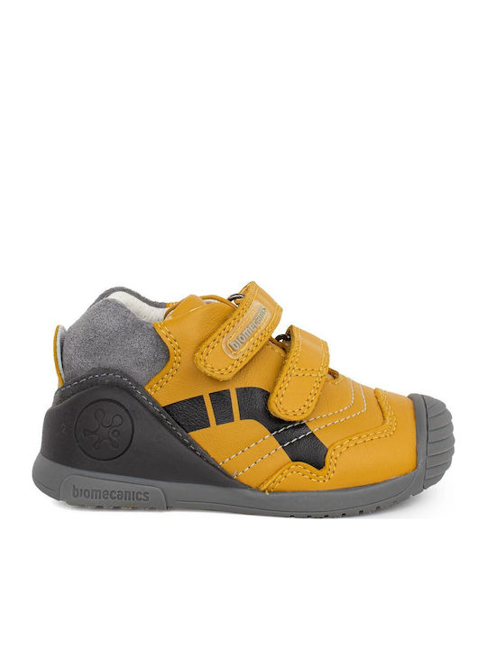 Vigna Παιδικά Sneakers High με Σκρατς Κίτρινα