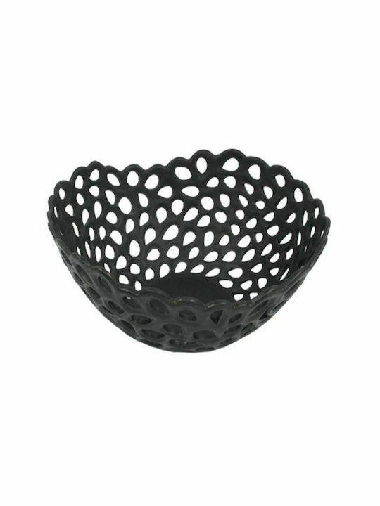 Art et Lumiere Bol Decorativ Ceramică Negru 28x28x13cm 1buc