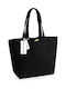 Stoffstrandtasche aus 100% Bio-Baumwolle | EarthAware Organic Marina Tote | W850 Schwarz