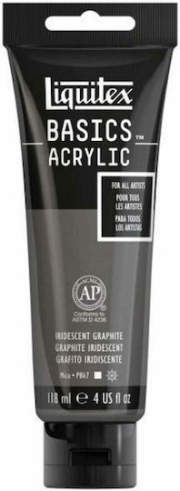 Liquitex Acrylic Color Basics Ακρυλικό Χρώμα Ζωγραφικής 049 Iridescent Graphite 118ml