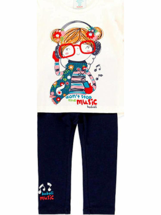 Kids' Set with Leggings Winter 2pcs Ecru