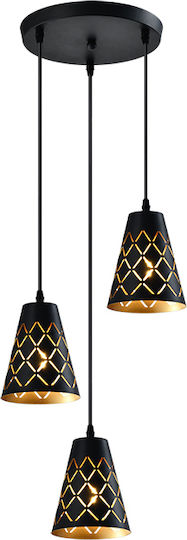 Elmark Angelo Κρεμαστό Φωτιστικό Μαύρο με Ντουί E27 44x440εκ.