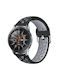 Dual Color Large Strap Silicone Grey / Black (Galaxy Watch (46mm) / Gear S3Huawei Watch GT/GT Pro 2/3/4/5 / Ultimate 46mm)