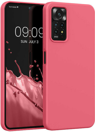 KWmobile Soft Flexible Rubber Back Cover Σιλικόνης 1.3mm Neon Coral (Redmi Note 11 Pro)