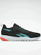 Reebok Flexagon Force 4 Sport Shoes for Training & Gym Core Black / Classic Teal / Orange Flare