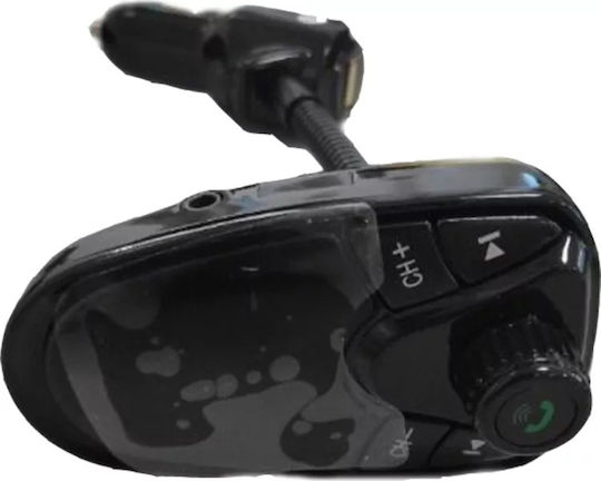 Andowl FM Transmitter Αυτοκινήτου Q-B68 mit Bluetooth / USB Schwarz