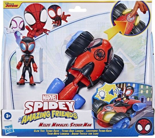 Action Figure Spidey - Glow Tech Techno Racer Spider-Man