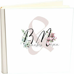 Album my album Lillium boho style with name Vasilis Maria album with rice paper 30x30cm and album box - 100 Pages