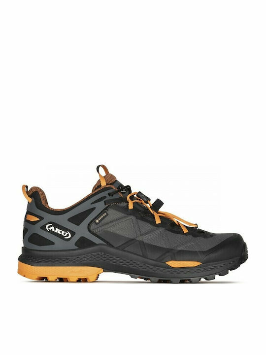 Aku ROCKET DFS GTX Ανδρικά Ορειβατικά Παπούτσια Αδιάβροχα με Μεμβράνη Gore-Tex Μαύρα