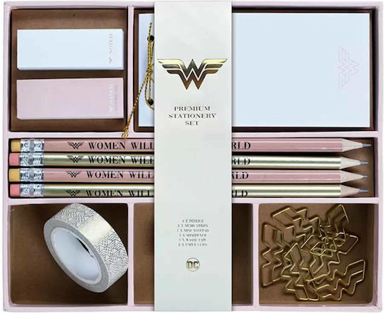 Grupo Erik Wonder Woman Παιδικό Σετ Γραφικής Ύλης με Μολύβι