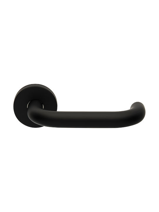 Zogometal Lever Front Door with Rosette Right 2221 2221 Black