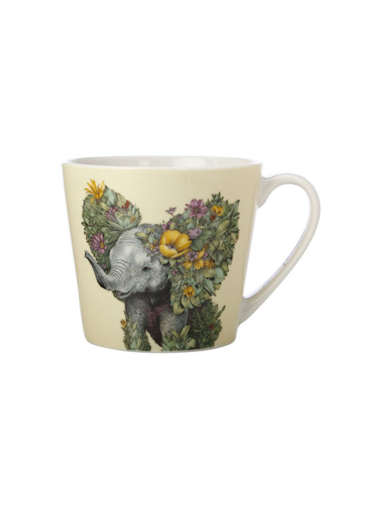 Maxwell & Williams Elephant Marini Ceramic Cup Multicolour 370ml