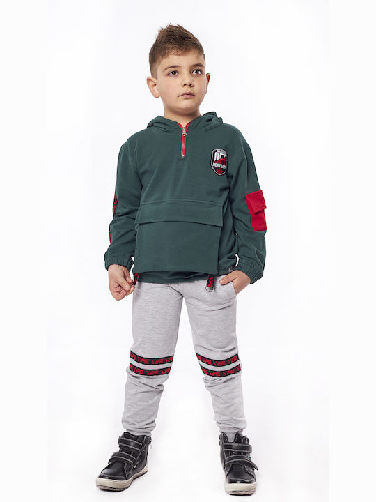 Hashtag Kids Sweatpants Set Green 2pcs